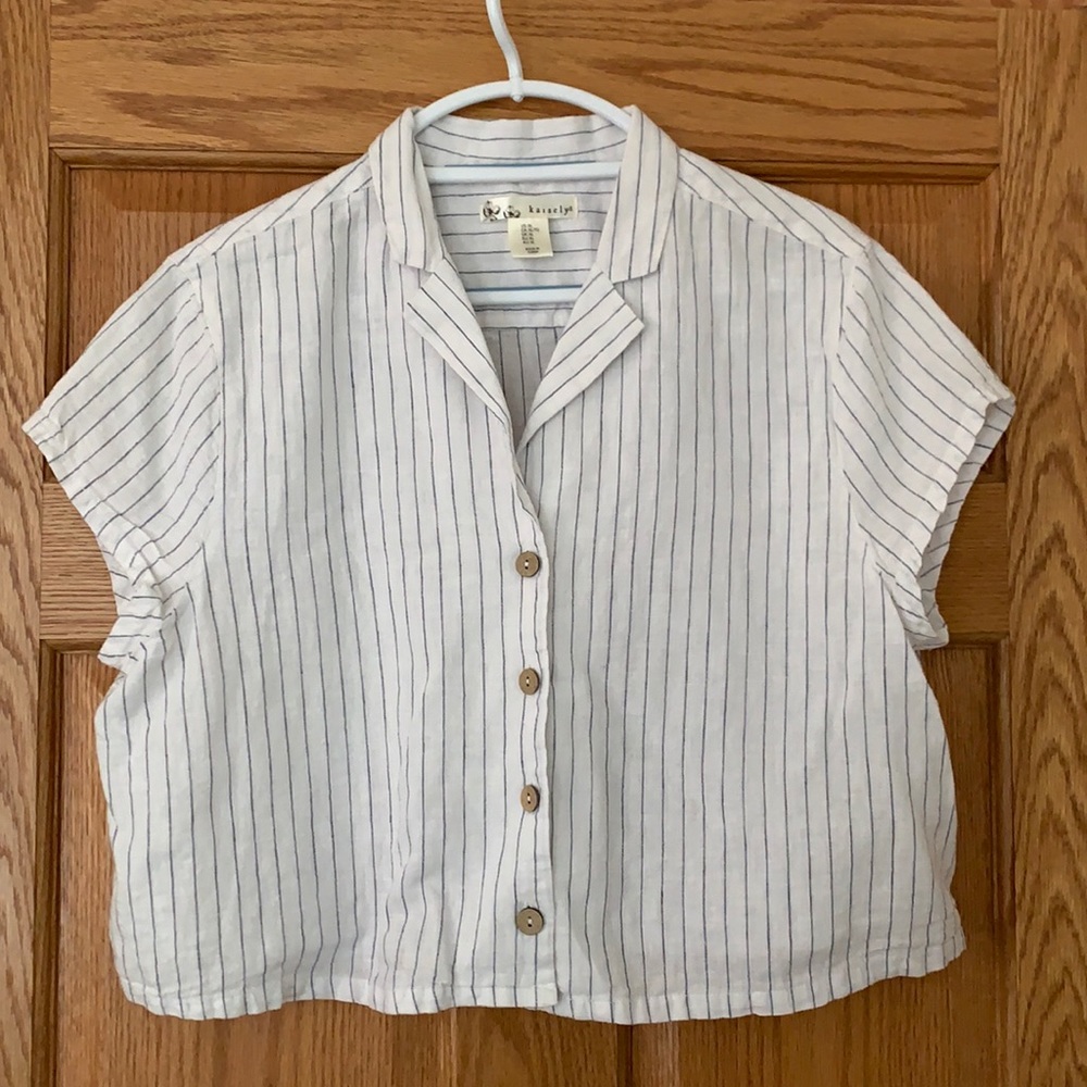 Linen crop top
